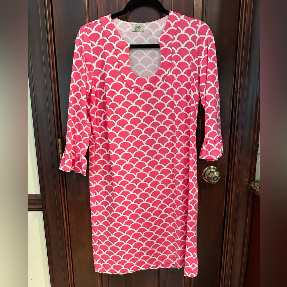 Katherine Way Pink Geo Dress